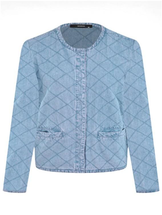 Jeansjacke 1/1 Arm, Steppoptik