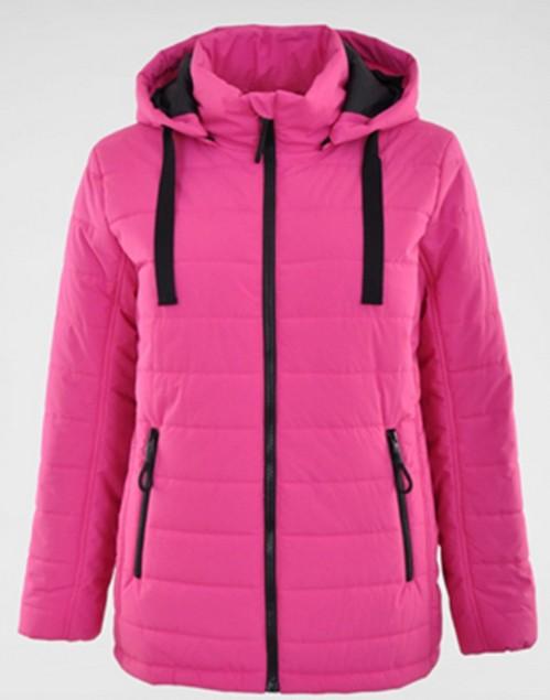 Steppjacke mit abn. Kapuze