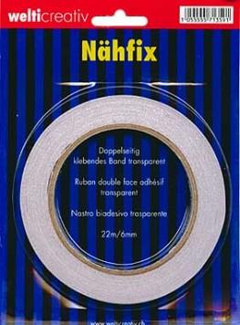 Nähfix doppelseitiges Klebeband transparent